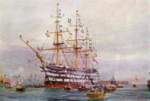 Trafalgar évfordulója alkotó: William Lionel Wyllie